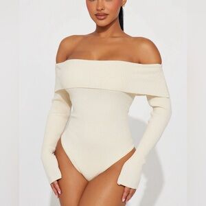 Fashion Nova “Keep Me Warm Ribbed Bodysuit”
